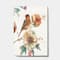 Designart - Farmhouse Bird on Flower Branch - Traditional Premium Canvas Wall Art